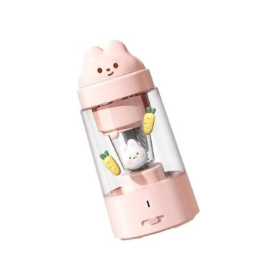 Imagem de Ioensy Apontador de Lápis Elétrico Cortador de Lápis Desenhos Animados Escrita Suprimentos Papelaria Equipamento Portátil para Lápis Coloridos Casa, Semi Auto Coelho