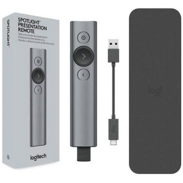 Imagem de Apresentador Wireless A Laser Logitech Spotlight Bluetooth, Cinza