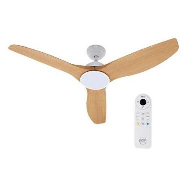 Imagem de Ventilador Teto Controle Remoto 132cm Madeira Bivolt E Led - Aliseu