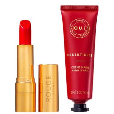 Imagem de Kit O.U.i Rouge Luxe Essentielle - Batom 3,5g + Creme de Mãos 30g
