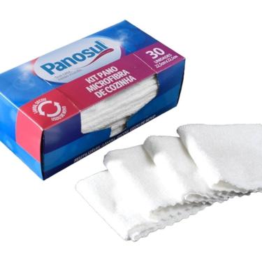 Imagem de Kit Pano Microfibra de Cozinha 30 Unidades 22,5x22,5cm