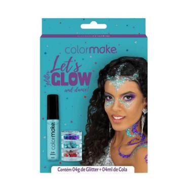 Imagem de Kit Maquiagem Glitter E Cola Let's Glow Carnaval - Colormake, Dance