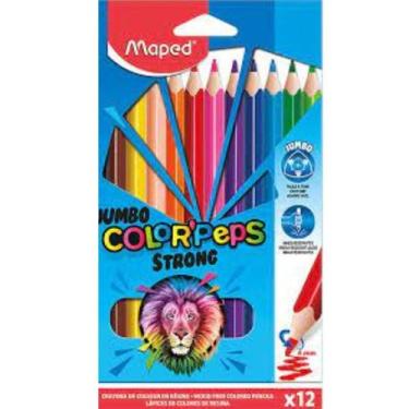 Imagem de Lápis de Cor Jumbo Colorpeps Strong 12 cores - Maped
