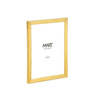 Imagem de Porta Retrato Em Metal Dourado Mart 15x20
