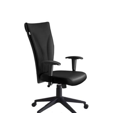 Imagem de Cadeira Presidente Be One Giratória com Braço Preto