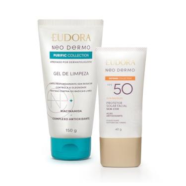 Imagem de Combo Neo Dermo: Protetor Solar FPS 50 40g + Gel de Limpeza Facial 150g