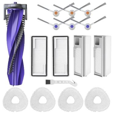 Imagem de Asdazrxy Acessórios de substituição para aspirador de pó Narwal Freo X Ultra, kit completo de acessórios com 1 escova principal, 2 sacos de pó, 2 filtros Hepa, 4 esfregões, 6 escovas laterais, 1