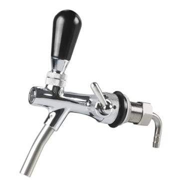 Imagem de Fabricação caseira de cerveja G5/8 Beer Faucet Adjustable Draft Beer Faucet Shank With Chrome Plating Tap Flow Controller For Keg Stainless Steel Core Draft Acessórios para vinho(Light green)