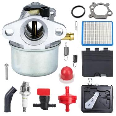 Imagem de KELKONG Carburador 498170 para B&S 799868 498254 497347 497314 para a maioria dos motores 124000 modelo 4hp - 7hp w 692298 capa de purificador de ar + base de primer para filtro de ar 795259