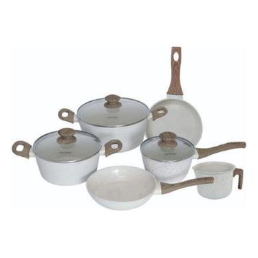 Imagem de Conjunto De Panelas Indução Cerâmica Fundo Triplo 6 Peças Mimo Style