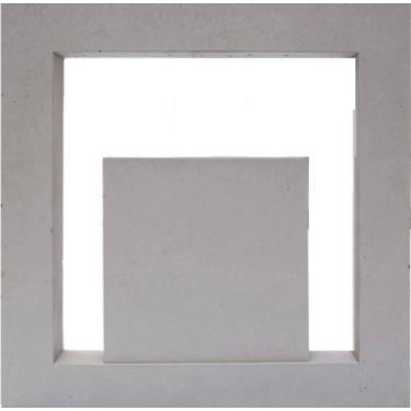 Imagem de 2 Formas Vazado Cobogó Abs 1,5mm - U 29x29x3,5cm - garden