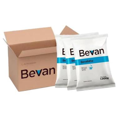 Imagem de Kit 3 Bebida Leite em Pó Solúvel Vending Bevalatte Bevan 1Kg