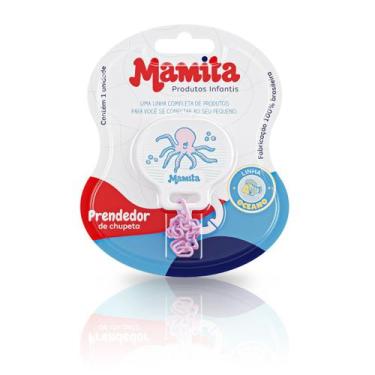 Imagem de Prendedor Chupeta Bico Mamita Menino Menina Fundo Mar Barato, Rosa