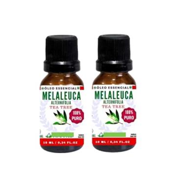 Imagem de Kit com 2 Unidades Óleo Essencial de melaleuca aromaterapia 100% natural PURO, 10ml,