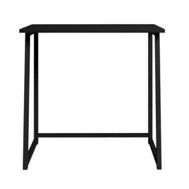 Imagem de Escrivaninha Dobrável Fit Compacta para Home Office e Estudos (Preto/Preto)