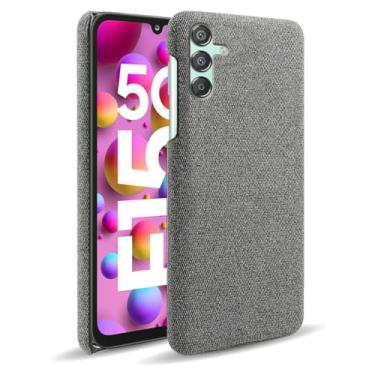 Imagem de Capa para Samsung Galaxy M15,Capa desenhada em lona,Case Protetora Ultrafina com Empunhadura Macia,Design em Tecido Antichoque e Antiarranhões-Gray