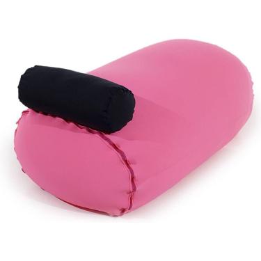 Imagem de Puff Kevin Puff Com Apoio De Cabeça Feito Em Tecido Poliamida Pink