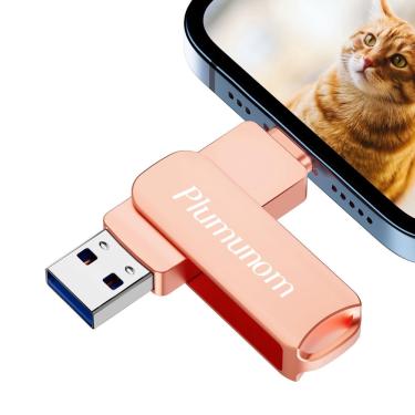 Imagem de Flash Drive Plumunom 128GB para iPhone com armazenamento de fotos