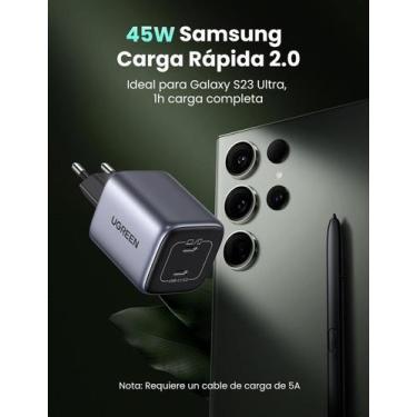 Imagem de Carregador Portátil Ugreen Nexode 45W Pd Tipo C 25W + 20W