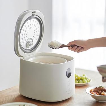 Imagem de Panela de Arroz, 605W Capacidade 3L 6 Xícaras, Panela Elétrica Vapor Arroz, Panela de Arroz Removivel Antiaderente Tampa, Multifuncional Digital Touch Screen, Inox 220V