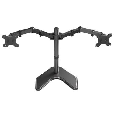 Imagem de Suporte Monitor Duplo com braço articulado monitor – suporte articulado com Ajuste de Altura e Rotação, Design Reforçado e Ergonômico, Ideal para Mesa de Trabalho, Compatível com VESA 75x75 e 100x100