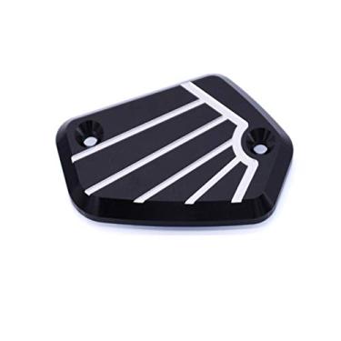 Imagem de Acc-Creativity Tampa do reservatório de fluido de freio dianteiro de alumínio para motocicleta, tampa do reservatório do cilindro mestre compatível com HONDA CB1000R PULS 2019-2020 (preto)