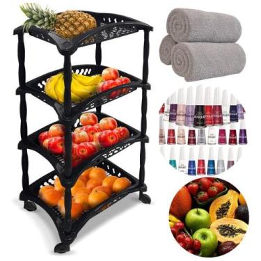 Imagem de Cesto Organizador Com Rodinhas Cozinha Banheiro 90cm