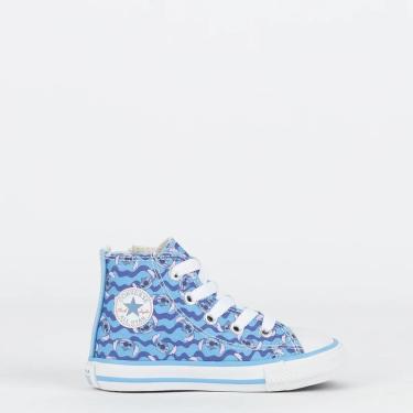 Imagem de TÊNIS ALL STAR CONVERSE  INFANTIL HI DISNEY STITCH AZUL CANO ALTO ORIGINAL CK13000001-Unissex