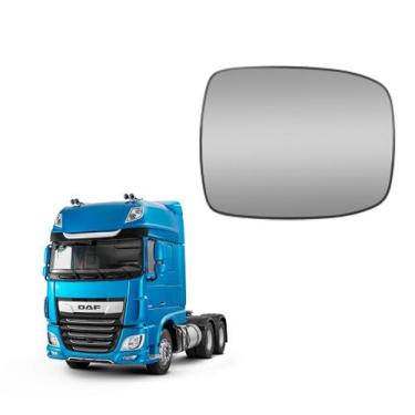 Imagem de Vidro c Base Espelho Retrovisor Auxiliar Convexo p DAF CF/XF - Fabbof