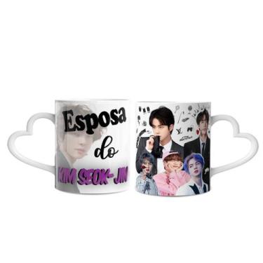 Imagem de Caneca BTS Esposa do Kim Seok-jin - Lorraine Canecas, Branca Coração