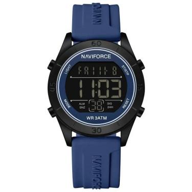 Imagem de Relógio Feminino Esportivo Tela Lcd Digital Pulseira Silicone Impermeavel 3atm Azul