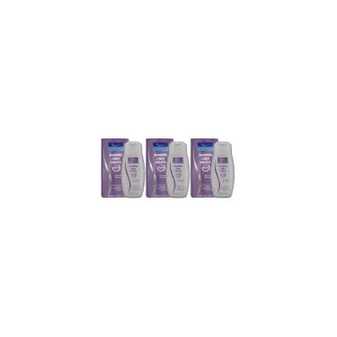 Imagem de Kit 3 Shampoo Cinza Violeta Cabelo Grisalho Loiro Profissional Sem Amonia E Oxidantes 120ml