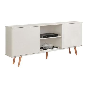 Imagem de Rack para TV 65 Pol. Pés em Madeira Alegra MDP 180x79x30cm 0635 - Due 