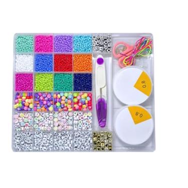 Imagem de Conjunto de Brinquedos de MiçAngas para CriançAs (Adequado para Pulseiras, Colares Coloridos, Incluindo Silicone e Tesouras)(C04-7.111 peças)