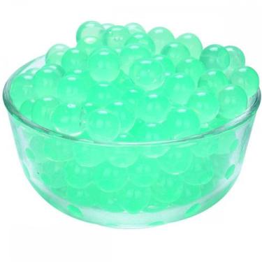 Imagem de 50.000 bolinhas de gel verde orbeez p/ decoração de vasos e pistolas d