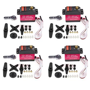 Imagem de CIADAZ Servo digital 25kg 270° Metal Gear de alto torque à prova d'água 4 peças substituições para carros HSP HPI 1/8 1/10 Baja RC