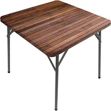 Imagem de Capa de mesa de madeira ajustada, estampa de textura de prancha de madeira, toalha de mesa impermeável interna/externa, sala de jantar de pátio e cozinha, serve para mesa de 107 x 152 cm