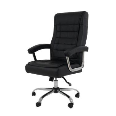 Imagem de Cadeira Escritório Home Office Presidente Mini Big Preta Ergonômica co