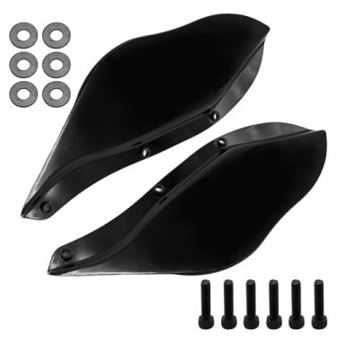 Imagem de ZUDKSUY Kit de defletores de ar de carenagem, defletores de vento ajustáveis para para-brisa de asas laterais, substituição para Harley Street Glide FLHX 2008-2013 Ultra Limited FLHTK 2008-2013