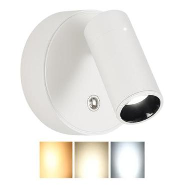 Imagem de Lâmpada Luminária Led Sem Fio Recarregável Quarto Sala Arandela Direci