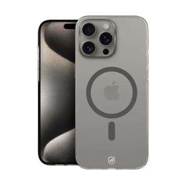 Imagem de Gshield Capa Case Premium Crystal Slim em Acrílico Compatível com Magsafe (Titanium, iPhone 15 Pro Max)