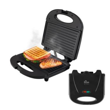 Imagem de Sanduicheira Grill Preta Kian, 110V