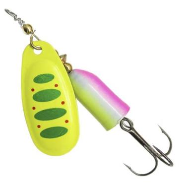 Imagem de Kit 10 Iscas Artificial Giratória Spinner Colher De Metal 11G - Gici A