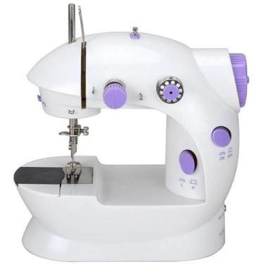 Imagem de Maquina De Costura Mini Reta Portátil Elétrica Pedal - Mini Máquina de