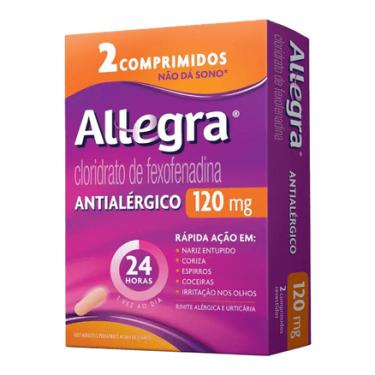 Imagem de Allegra 120mg 2 comprimidos revestidos OPELLA