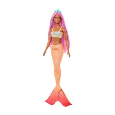 Imagem de Barbie Boneca Fantasia Sereia Cabelo Colorido Mattel Sortido