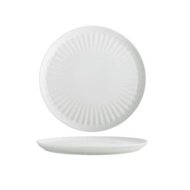 Imagem de Prato de cerâmica branca em relevo criativo hotel restaurante prato de comida ocidental -10,5