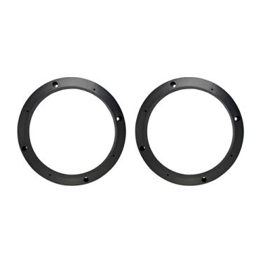 Imagem de CGECGE Junta de alto-falante de carro ABS de 16,5 cm, almofada antiderrapante de isolamento acústico para carro – Junta de instalação de alto-falante de borracha durável com melhor efeito de absorção