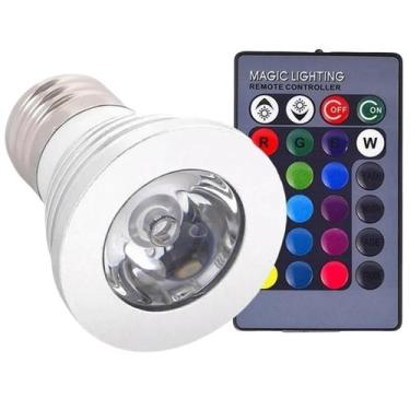 Imagem de Kit 5 Lampada Led Colorida Rgb Croica 5w Cromoterapia varias cores - B