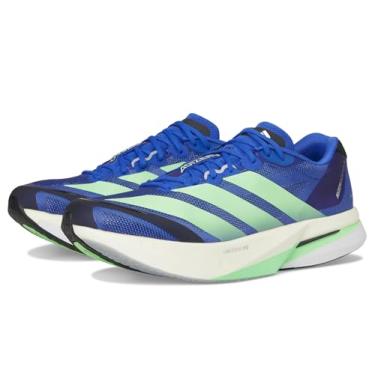 Imagem de Adidas Tênis de corrida masculino Adizero Boston 13, Azul lúcido/Lime Burst/Preto, 44